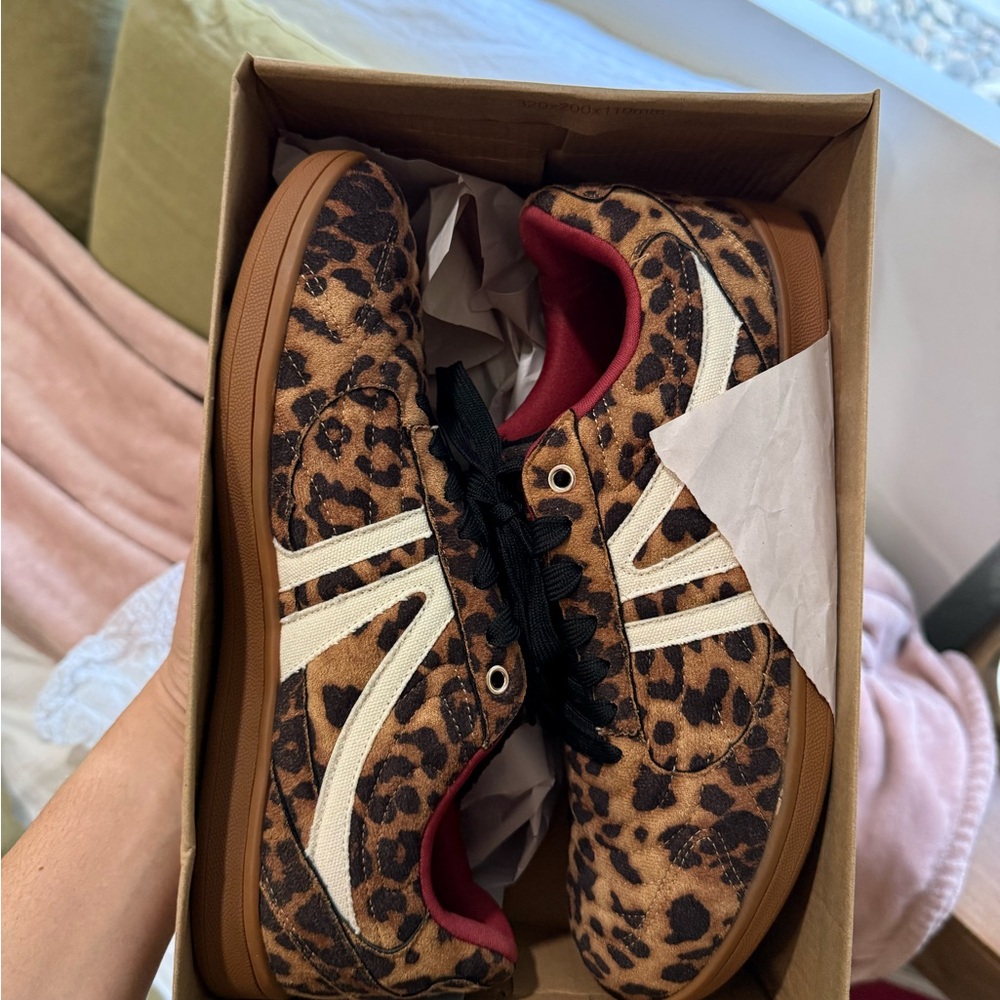 Brand New Steve Madden Leopard Sneakers – Size 11 – $36